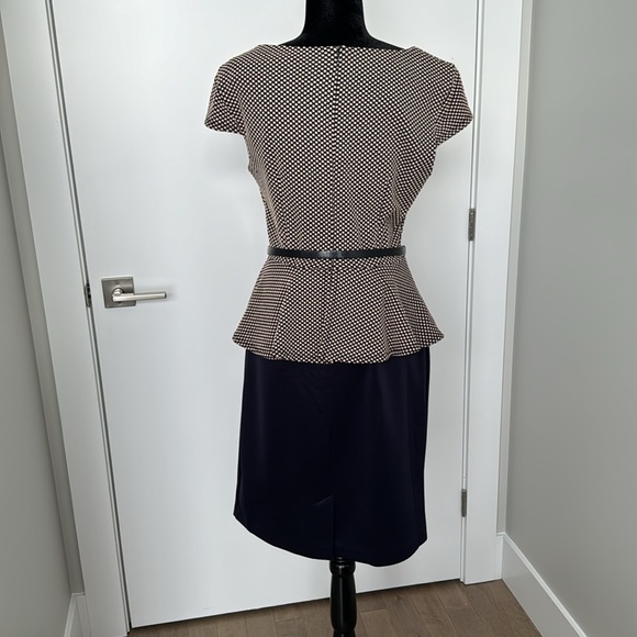 Dress - Navy/cream color - Size 10 - Picture 3 of 5